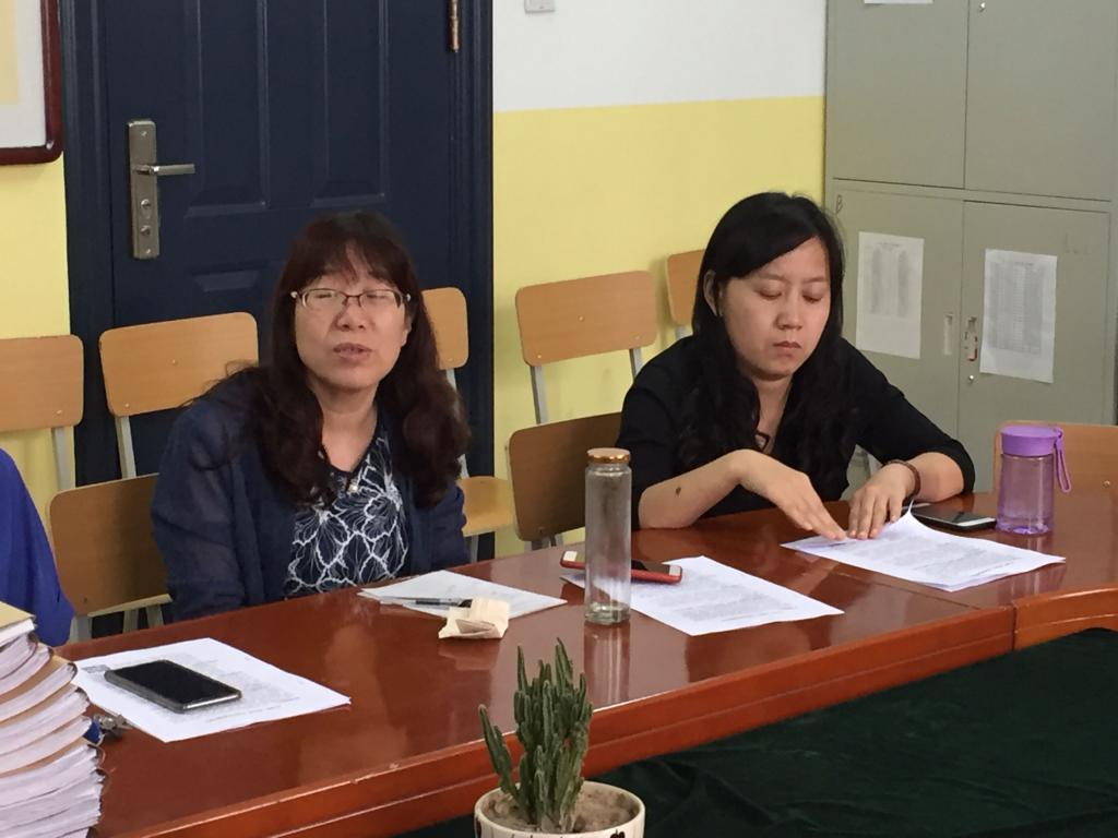 赵芳玲老师和大家交流
